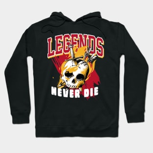 Legends Never Die Cardinal Hoodie